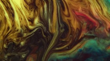 Renkli soyut psikedelik sıvı sıvı ışık gösterisi, su ve yağda mürekkep boya desenleri. Su yüzeyi akış arkaplanı, sıvı metaller kimyasal yağ materyalleri, parlak ipek saten doku arka plan.