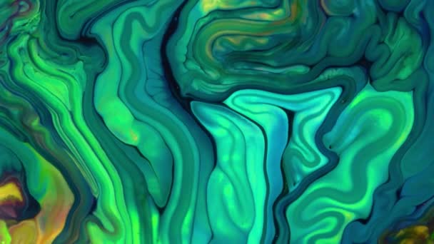 Kolorowe Abstrakcyjne Psychodeliczny Płyn Światła Pokazują Wzory Farb Atramentowych Wodzie — Wideo stockowe