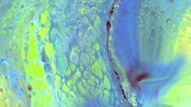 Colorido Abstrato Psicadélico Líquido Líquido Luz Show Padrões Tinta Água — Vídeo de Stock
