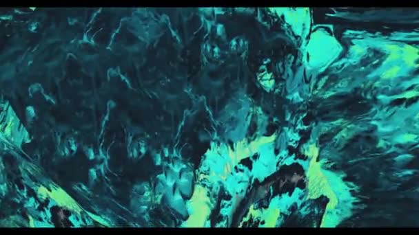 Colorful Abstract Psychedelic Liquid Fluid Light Show Ink Paint Patterns — Stock Video