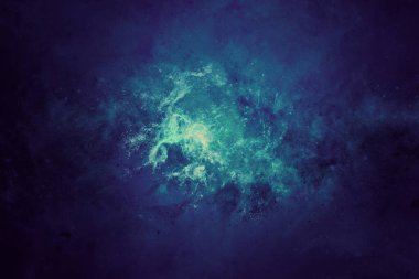 Nebula and galaxies and outer space background images. Starry sky with cosmic dust. Space star in the sky. Star clusters, Gas clouds, nebula, starfield, Glowing huge nebula with young stars. Space background. Artist rendered. blue