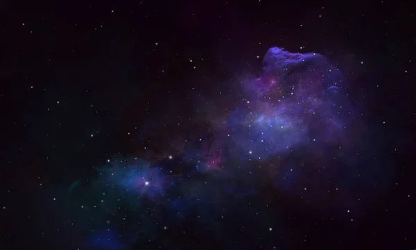 Звездное Небо Космической Пылью Космическая Звезда Небе Звездные Скопления Газовые — стоковое фото