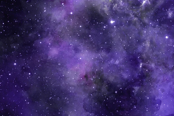 Ciel Étoilé Avec Poussière Cosmique Une Étoile Spatiale Dans Ciel — Photo