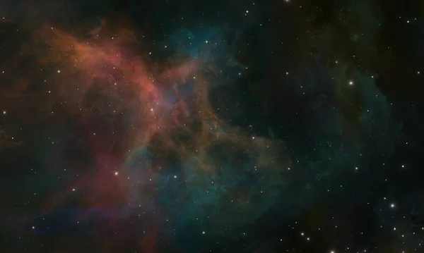 Gwiaździste Niebo Kosmicznym Pyłem Gwiazda Kosmiczna Niebie Gromady Gwiazd Chmury — Zdjęcie stockowe