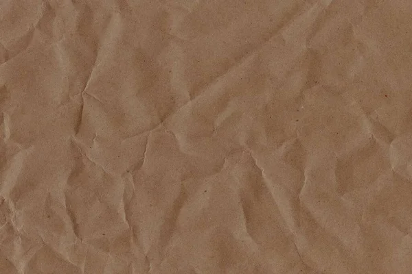 Brown Creased Paper Texture Background Crumpled Grunge Vintage Old Paper — Zdjęcie stockowe