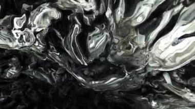 Renkli soyut psikedelik sıvı sıvı ışık gösterisi, su ve yağda mürekkep boya desenleri. Su yüzeyi akış arkaplanı, sıvı metaller kimyasal yağ materyalleri, parlak ipek saten doku arka plan.