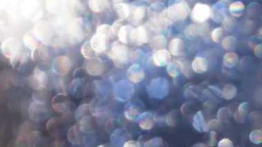 Soyut çok renkli yumuşak ışık bokeh arkaplanı. Doğal ve organik gece lambası arkaplanı.