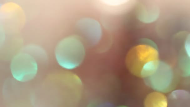 概要多色ソフトライトボケの背景 自然光と有機光の背景オーバーレイ — ストック動画