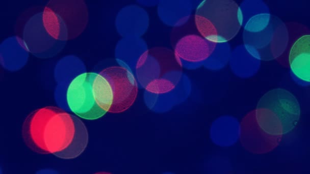 Abstract Multi Color Soft Light Bokeh Background Natural Organic Abstract — Vídeo de Stock