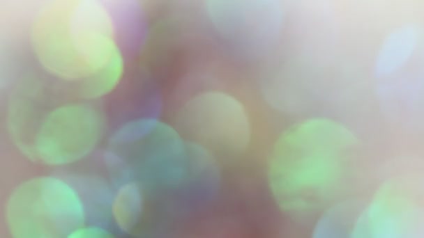 Abstract Multi Color Soft Light Bokeh Background Natural Organic Abstract — Vídeo de Stock