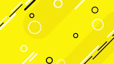 flat 2d geometrical shape motion graphics pattern background. illustration background. Bright colored retro style flat in-organic shape dynamic motion graphics background for videos, title and text animation.