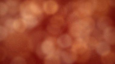 Kırmızı renk hoş yumuşak ışık bokeh ve parçacıklar yüzeysel alan derinliğinde görseller. Uçan ve titreyen parçacıkların ışık demeti olarak canlandırılmış soyut arkaplan.