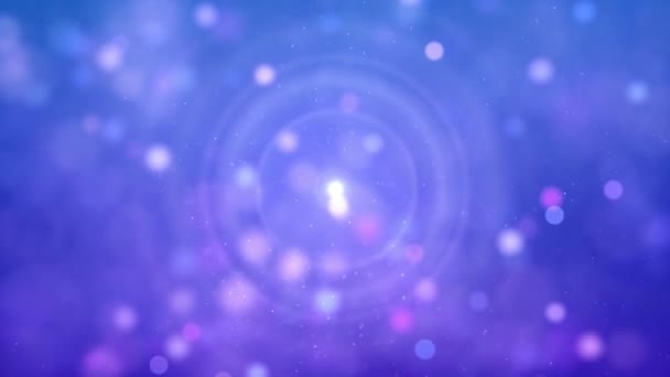 Purple Color Delightful Soft Light Bokeh Particles Visuals Shallow Depth — Vídeo de Stock