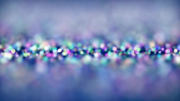 Multi Color Delightful Soft Light Bokeh Particles Visuals Shallow Depth — Vídeo de Stock