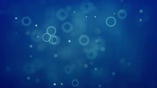Abstract Blue Bubble Light Bokeh Background Elegant Detailed Delightful Bokeh — Stock videók