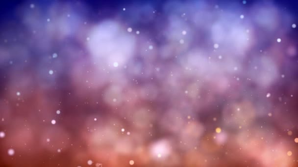 Red Blue Color Delightful Soft Light Bokeh Particles Visuals Shallow — Vídeo de Stock