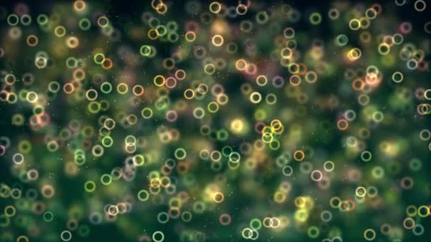 Abstract Green Bubble Light Bokeh Background Elegant Detailed Delightful Bokeh — 비디오