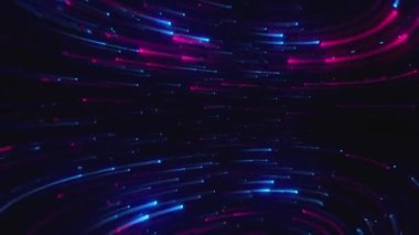 Soyut uzun kuyruk lambası çizgileri geometrik arka plan. Mavi fütüristik akıntı. Dijital veri akışı. Yaratıcı soyut arka plan. Enerji ışınları ve ışıkla dinamik desen. Nakil dokusu konsepti. kırmızı ve mavi renkli ışık teknolojisi arkaplanı.