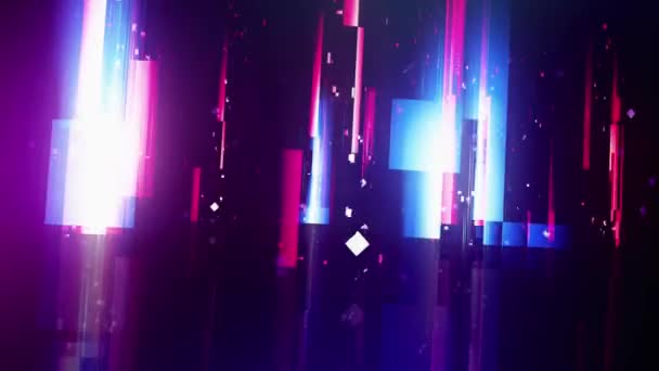 Neon Color Cyber Space Cyber Punk Broadcasting Concert Background Vibrant — Stock videók