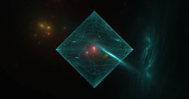 Abstract energy particles quantum field and outer space backgrounds. Science and technology, outer space, quantum field, quantum mechanism, galaxy and stars.