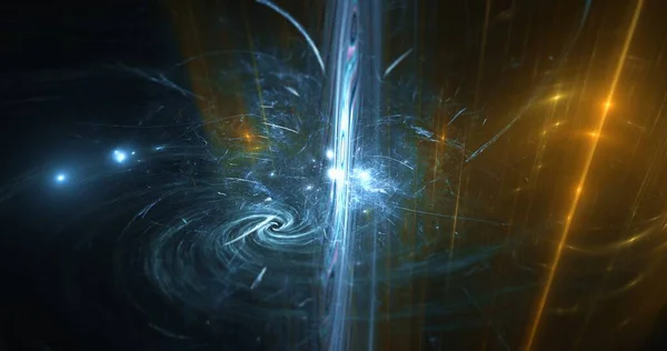 Αφηρημένα Σωματίδια Ενέργειας Κβαντικό Πεδίο Και Εξωτερικό Διαστημικό Υπόβαθρο Επιστήμη — Φωτογραφία Αρχείου