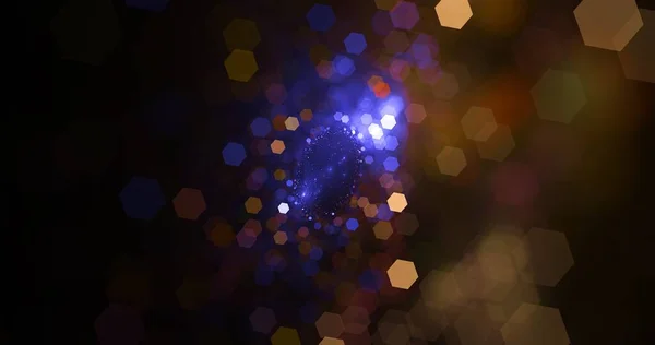 Defocused Soft Light Glowing Particle Bokeh Background Abstract Multi Color — Photo