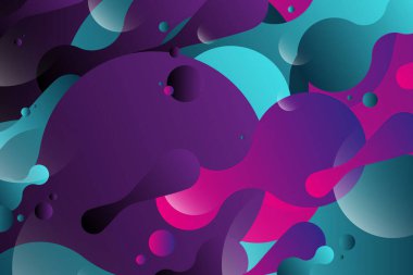 3d geometrical motion graphics background. yellow orange colored sphere meta balls multi-colored geometric shape background. Graphics backgrounds for text, title, video, and animation.