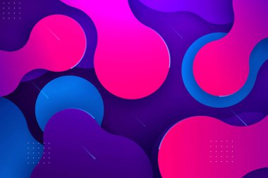 2d flat liquid shape motion graphics background for graphic design and animation. colorful Liquid metaballs background. Abstract gradient liquid bubble fluid motion concept background.