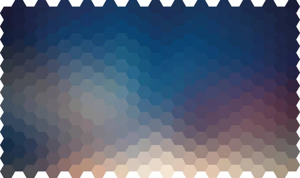 Hexagonal Mosaic Pattern Background Image Art Style Colors Shifting Left — Zdjęcie stockowe