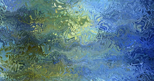 Still Life Liquid Surface Ripple Swirls Bright Illuminating Multicolor Abstract — Fotografia de Stock