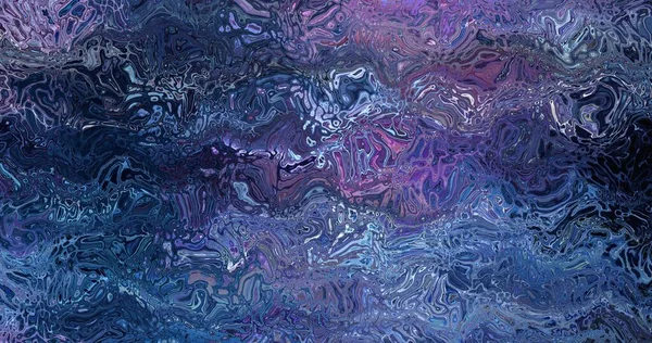 Still Life Liquid Surface Ripple Swirls Bright Illuminating Multicolor Abstract — Foto Stock