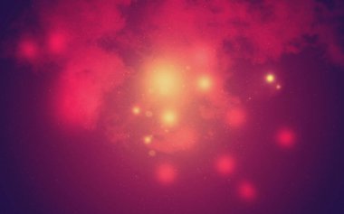 Glowing particle over clouds bokeh background. Light leaks overlay bokeh background. Real and organic camera lens flare leaks overlay image.