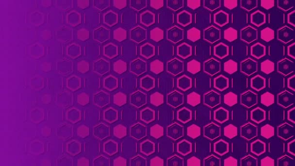 Purple Color Animated Geometrical Shape Motion Graphics Background Video Multicolor — Vídeos de Stock