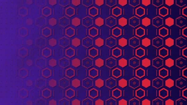 Blue Color Animated Geometrical Shape Motion Graphics Background Video Multicolor — Wideo stockowe