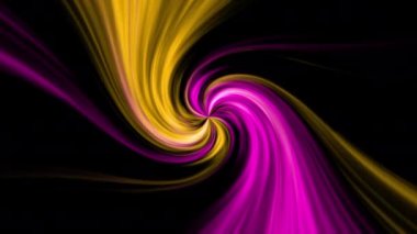 Koyu arkaplanda parlak girdap, canlandırma