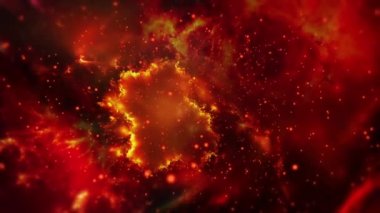 Uzay Bulutsusu bilim geçmişi. Büyük yıldız kümelerinin ve galaksilerin içinden uç. Nebula Yıldızlı uzay arka planı. Nebula Alanı arkaplanı