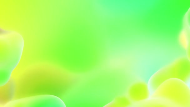 Bucle Manchas Abstractas Abstracto Colorido Gradiente Suave Metaballs Animación Fondo — Vídeos de Stock