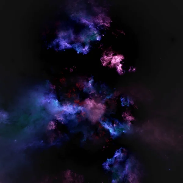 塵とガスの巨大な雲 現実的な星雲と輝く星と宇宙の背景 銀河のコンセプト画像で満たされた宇宙 — ストック写真