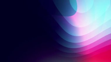 Wavy and twisted gradient bright neon red and blue colored stream of light motion background.