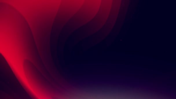 Wavy Twisted Gradient Bright Neon Red Blue Colored Stream Light — стоковое видео