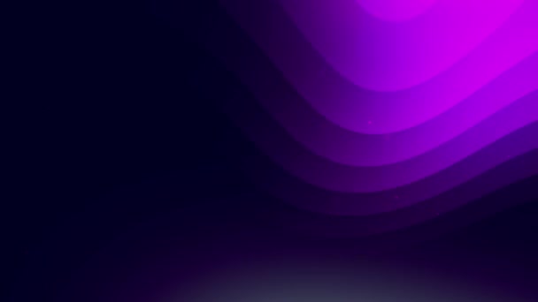 Wavy Twisted Gradient Bright Neon Blue Pink Colored Stream Light — Video Stock
