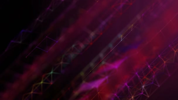 Digital Lowpoly Plexus Animation Background Abstract Plexus Background Animation Rendered — Αρχείο Βίντεο