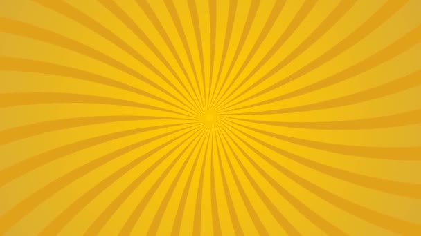Abstract Background Rolling Yellow Rays Animation — Video