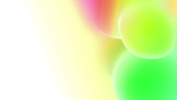 Abstracte Blobs Lus Abstract Kleurrijke Zachte Verloop Metaballs Achtergrond Animatie — Stockvideo