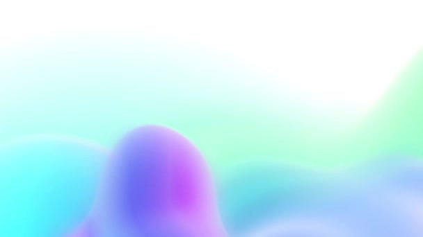 Abstract Loop Blob Astratto Colorato Sfumatura Morbida Metaball Animazione Sfondo — Video Stock
