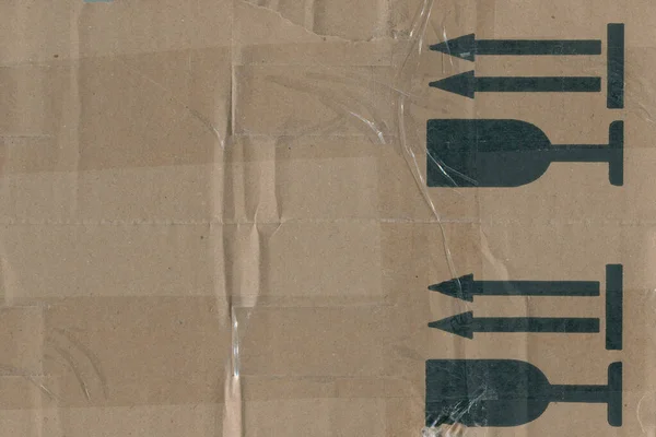 棕色纸制纸板的纹理背景 纸板箱纹理背景 Grunge硬纸纹理 — 图库照片
