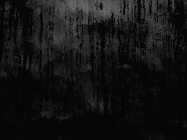 Grunge black background. Old wall texture cement dark black gray background. Damaged black background.