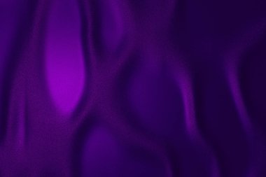 Blurry, noisy and selective focus image of blue Color luxury fabric leather texture. Abstract computer generated luxurious silk satin texture background. Beautiful wavy soft folds on the surface of the fabric.