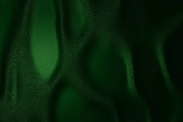 緑のブラリー 騒々しいと選択的なフォーカス画像高級ファブリックレザーテクスチャ アブストラクトコンピュータは豪華な絹のサテンのテクスチャの背景を発生した 生地の表面に美しい波状の柔らかい折り目 — ストック写真