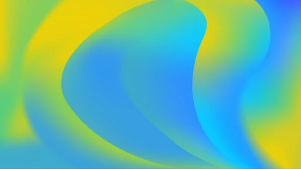 Jasnoniebieski Żółty Fioletowy Skręcony Gradient Ilustracja Tło Żywy Neon Kolor — Zdjęcie stockowe